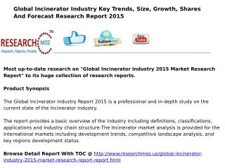 Global Incinerator Industry 2015 Market Research Report