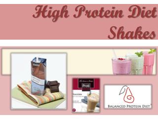 High Protein Diet Shakes