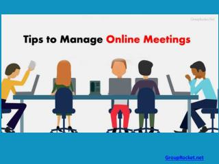 10 Tips to Manage Online Meetings Better