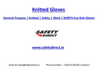 General Purpose | Knitted | Safety | Work | NORTH Eco Knit Gloves | safetydirect.ie