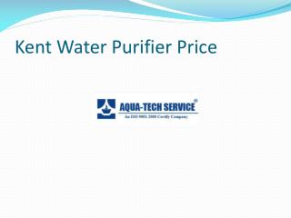 Kent Water Purifier Price