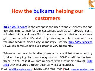 How Bulk SMS helping our customers