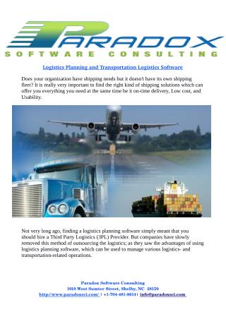 Is Logistics Planning and Transportation Logistics Software Right Choice For Your Organization?