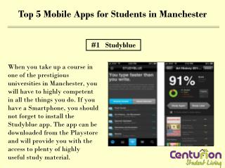 Top 5 Mobile Apps for Students in Manchester