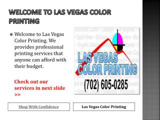 Professional Printing service in Las Vegas