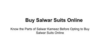 Salwar kameez online