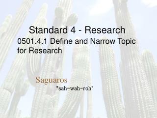 Standard 4 - Research