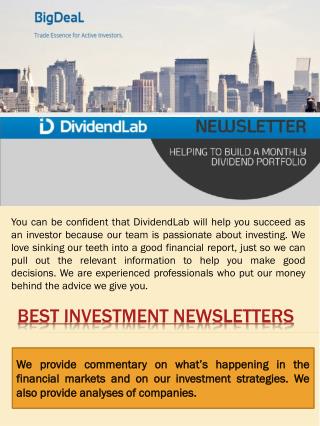 best stock newsletters 2016