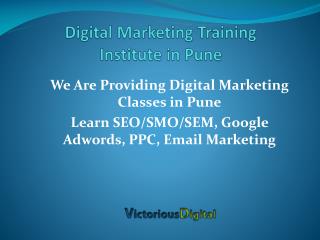 Digital Marketing Training Institute Pune