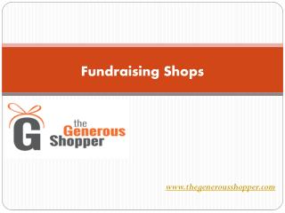 Fundraising Shops Help Charity