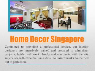 Home Decoration Singapore