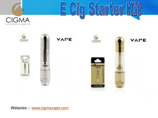 E Cig Liquid and Starter Kit