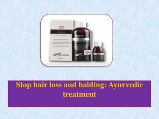 Stop hair loss and balding: Ayurvedic treatment