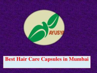 Best Hair Care Capsules in Mumbai