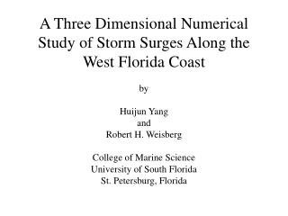 West Florida Shelf Hurricane Surge Simulation Region