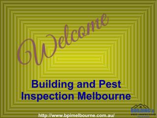 Pest And Building Inspections Melbourne