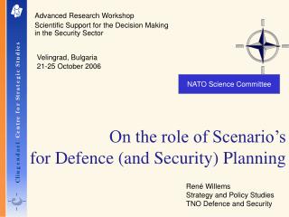 On the role of Scenario’s for Defence (and Security) Planning