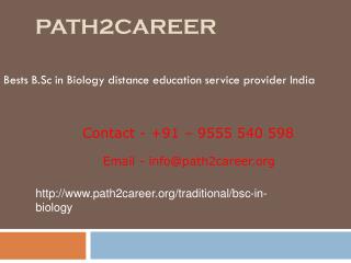 Distance education in B.Sc in Biology UP,Noida @9278888356