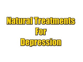 Natural Treatments For Depression