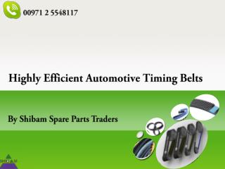 Extremely Efficient Gates Timing Belts