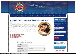 Riverboat Tours & Rides For Pittsburgh Schools Events
