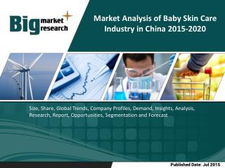 The sales of baby skin care products grew from RMB2.537 billion in 2009 to RMB5.458 billion in 2014
