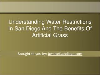 Understanding Water Restrictions In San Diego And The Benefits Of Artificial Grass