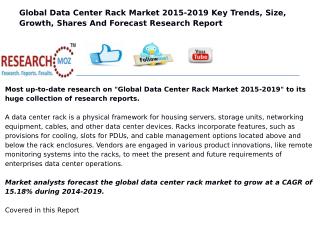 Global Data Center Rack Market 2015-2019