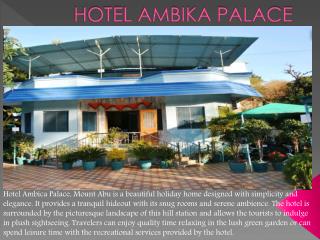 Hotel Ambika Palace