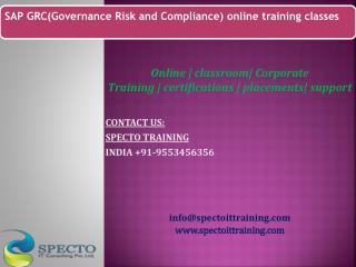 online sap grc training classes