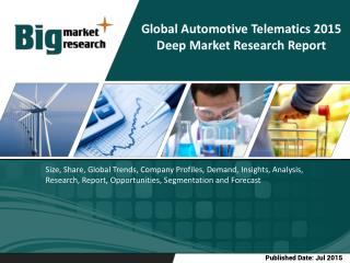 Global Automotive Telematics Industry- Size, Share, Trends, Forecast, Outlook