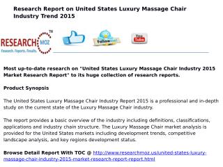 United States Luxury Massage Chair Industry 2015 Market Research Report