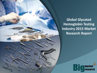 Global Glycated Hemoglobin Testing Industry 2015 Deep Market Research Report