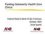 Funding Community Health Care Clinics