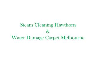 Water Damage Carpet Melbourne