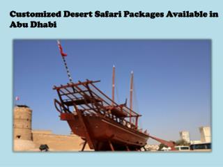 Customized Desert Safari Packages