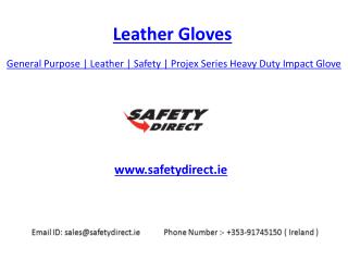 General Purpose | Leather | Safety | Ansell Projex Series Heavy Duty Impact Gloves | SafetyDirect.ie