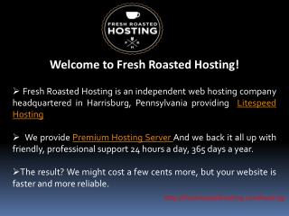 Budget Dedicated servers of Fresh Roasted Hosting