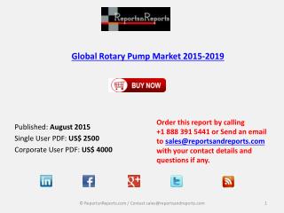 Global Rotary Pump Market 2015-2019
