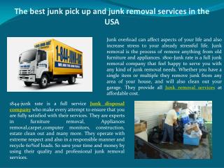 Ppt The Best Junk Pick Up And Junk Removal Services In The Usa