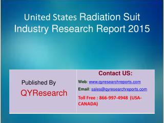 United States Radiation Suit Market 2015 Industry Research, Analysis, Forecasts, Shares, Growth, Insights, Overview and