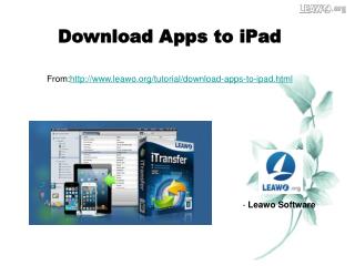 Download Apps to iPad