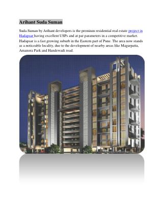 Arihant Suda Suman Hadapsar Pune by Arihant Developers