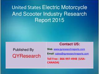 United States Electric Motorcycle And Scooter Market 2015 Industry Trends, Overview, Share, Forecast, Growth, Analysis