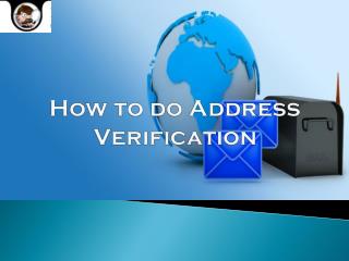 How to do Address Verification