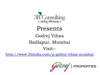 Godrej Vihaa Best Residential Project At Badlapur Mumbai