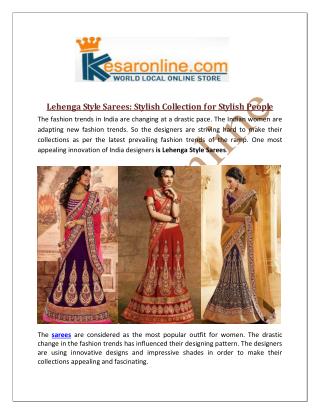 Lehenga Style Saree Online Shopping In United States