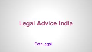Legal Advice India