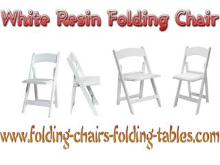 White Resin Folding Chair - Larry Hoffman Chair