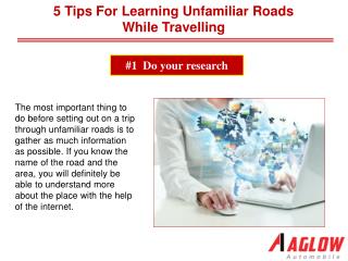 5 Tips for Learning Unfamiliar Roads While Travelling